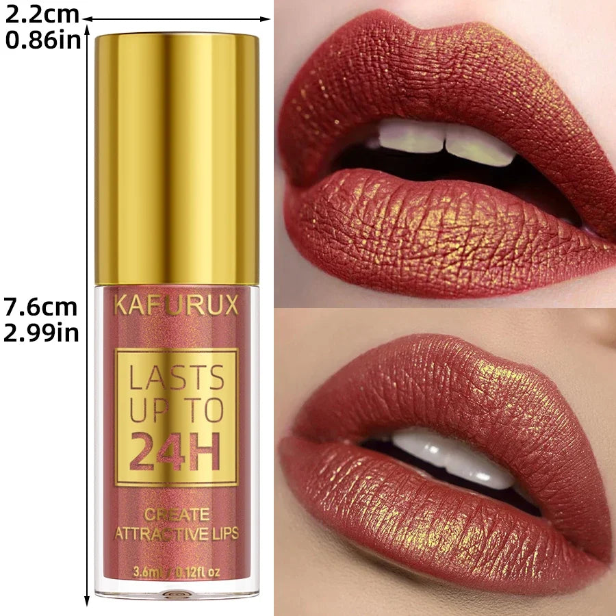 Blushimmer 14-color glitter metallic lip glaze set featuring shiny, long-lasting waterproof liquid lipsticks and lip oils.