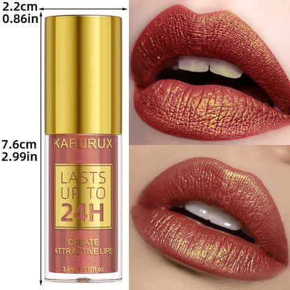 Blushimmer 14-color glitter metallic lip glaze set featuring shiny, long-lasting waterproof liquid lipsticks and lip oils.