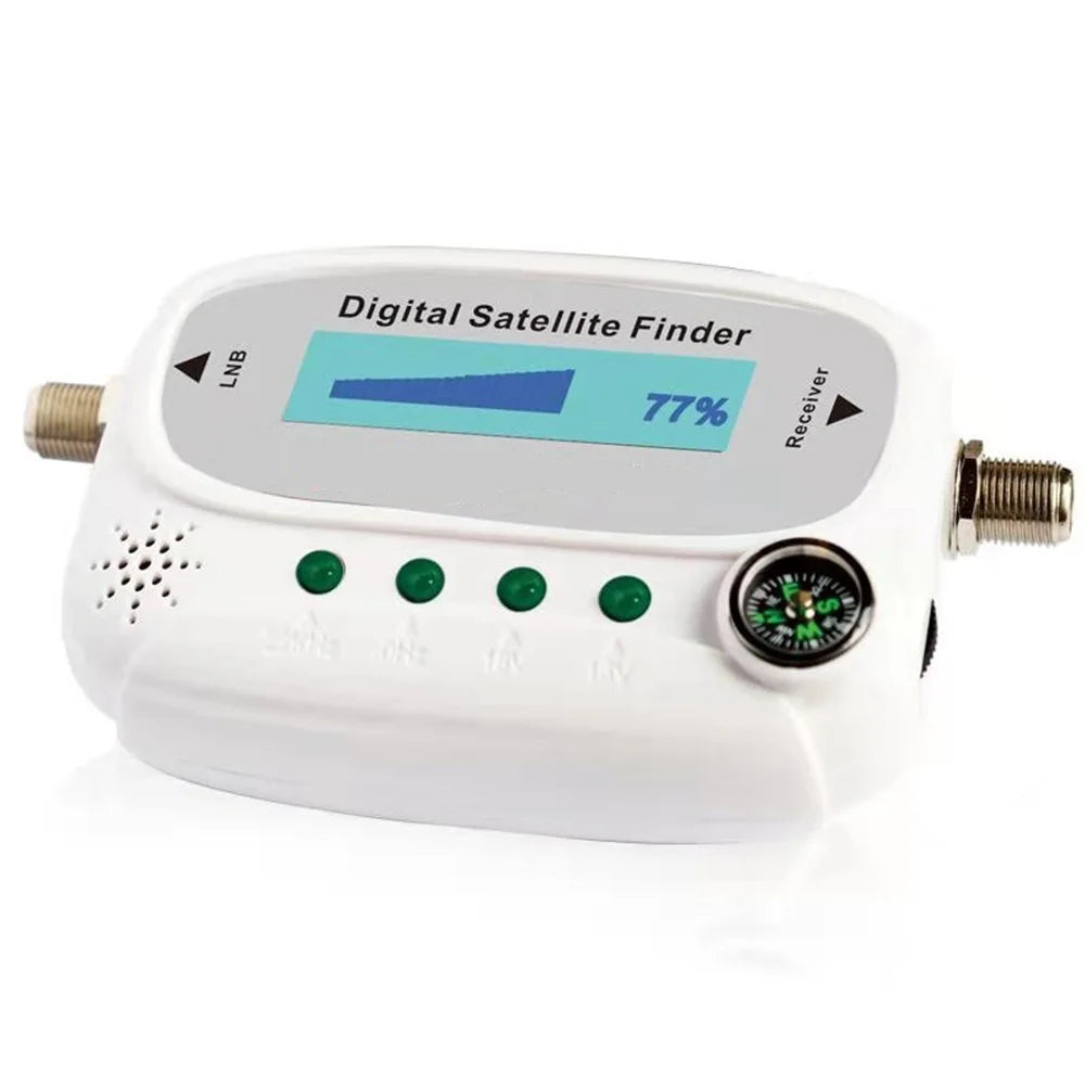 LED Digital Satellite Finder SF08 Satlink Receptor HD TV Signal Receiver Sat Decoder Satfinder with Compass 4 LED Indicator