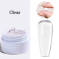 Blushimmer clear non-stick hand extension gel for 3D shaping and sculpting, UV/LED hard gel for DIY nail art and manicures.
