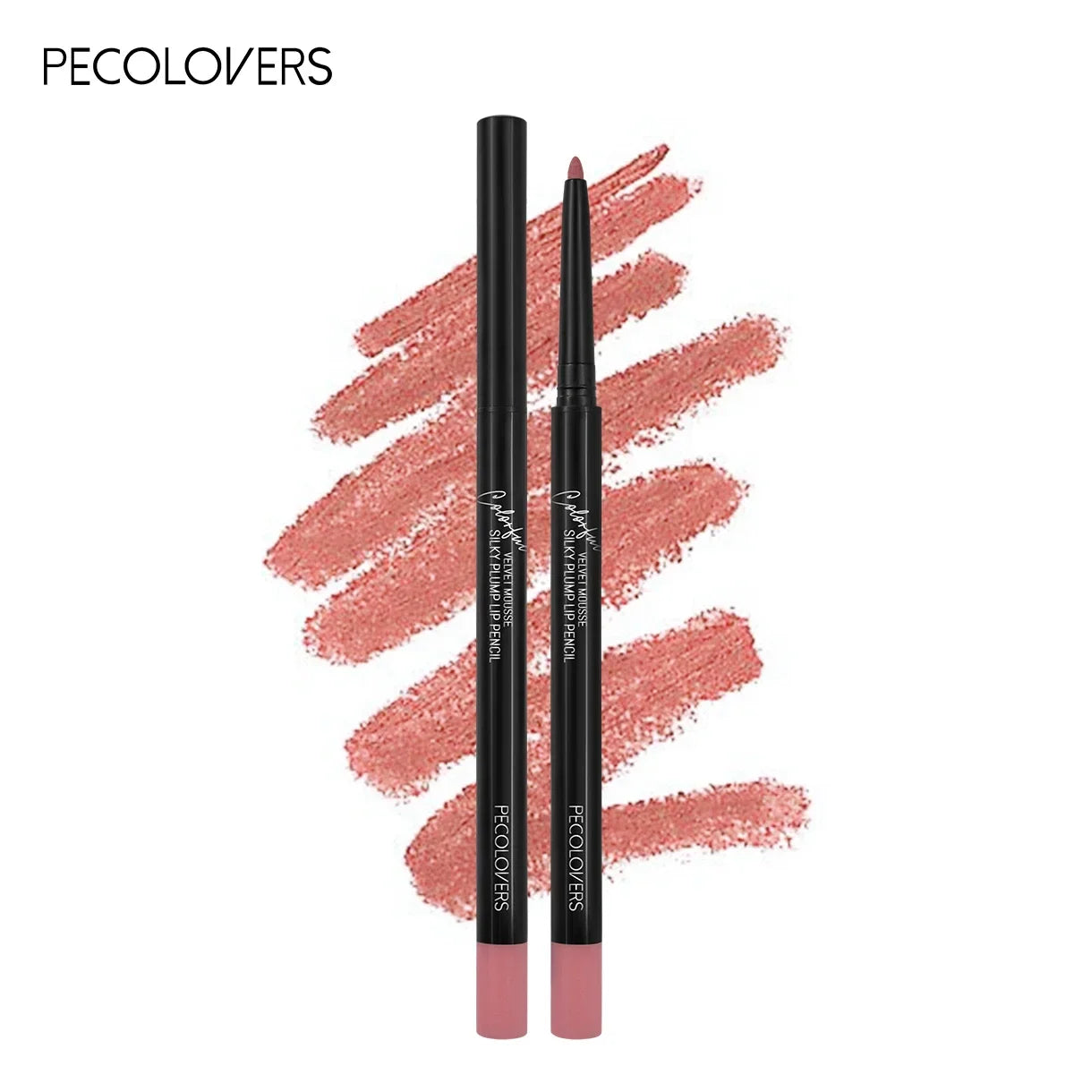 Blushimmer nude matte lip liner pencil with waterproof, long-lasting, non-stick lipstick tint, perfect for defining lips.