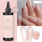 Blushimmer Born Pretty 250g milky white jelly nude gel nail polish refill, translucent semi-permanent soak-off UV gel in clear jar