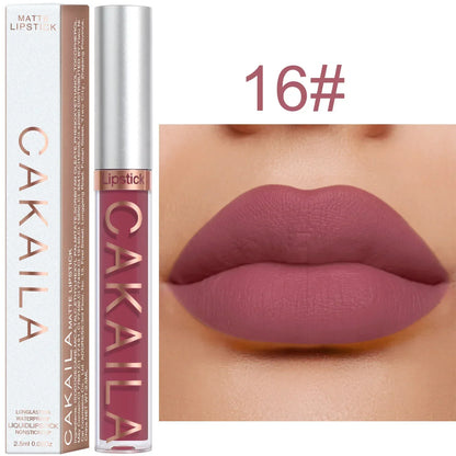 Blushimmer velvet matte lipstick in light red liquid lip tint with silky texture, long-lasting formula for women's lips.