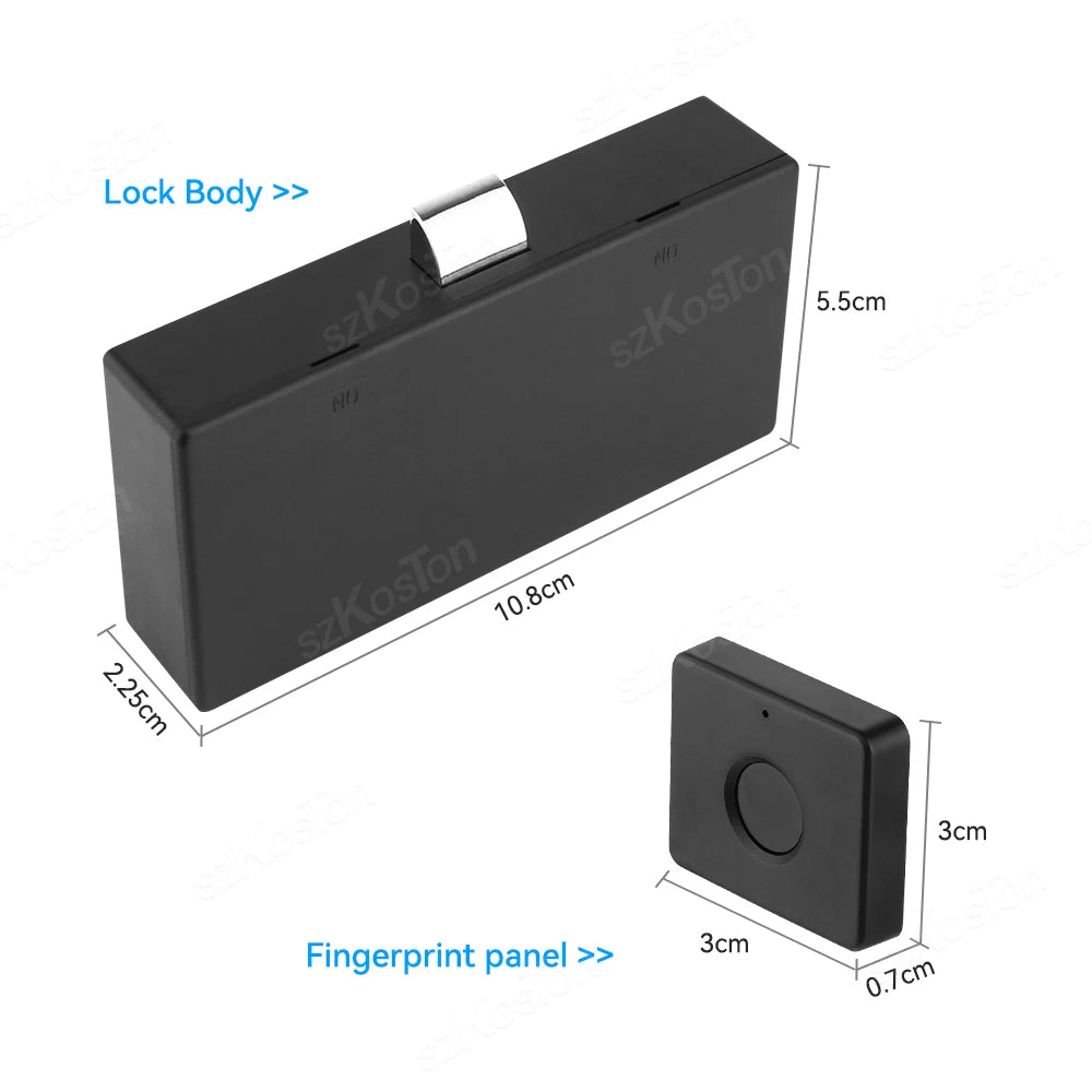 Smart Home Biometric Fingerprint Lock Hidden Drawer Electronic Lock Privacy File Storage Keyless Residential Security Protection