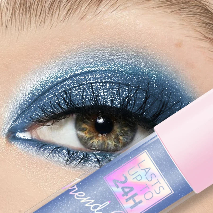 8 Color Metallic Waterproof Liquid 1PC Eyeshadow-High Shine Long-Lasting & Smudge-Proof Korean Makeup Gifts Glitter Eye Shadow