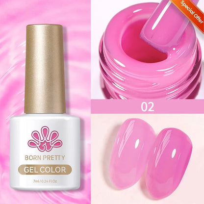 Silver glitter gel nail polish by Blushimmer with reflective sparkle and ultra-shine finish, ideal for UV nail art and gel manicures.