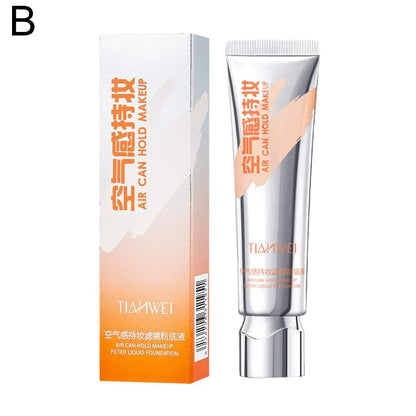 Blushimmer Airy Lasting Makeup Foundation and Concealer in 30ml, moisturizing, brightening, and pore-filling primer with skin protection
