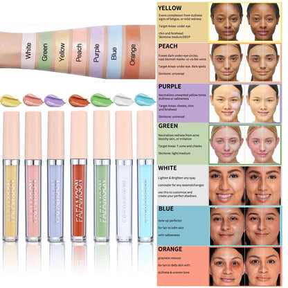 Blushimmer liquid concealer in dark shade for face contour and dark circle coverage, with a smooth, natural finish.