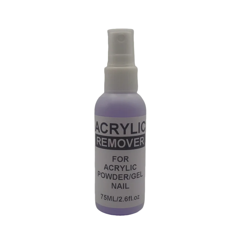 Blushimmer 75ml professional acrylic nail remover gel liquid for easy removal of acrylic and gel nail polish.