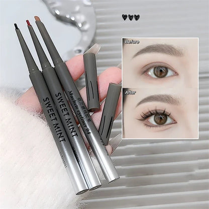 Blushimmer silky long-lasting wine red eyeliner pencil with matte finish, waterproof eye makeup and easy to color precision.