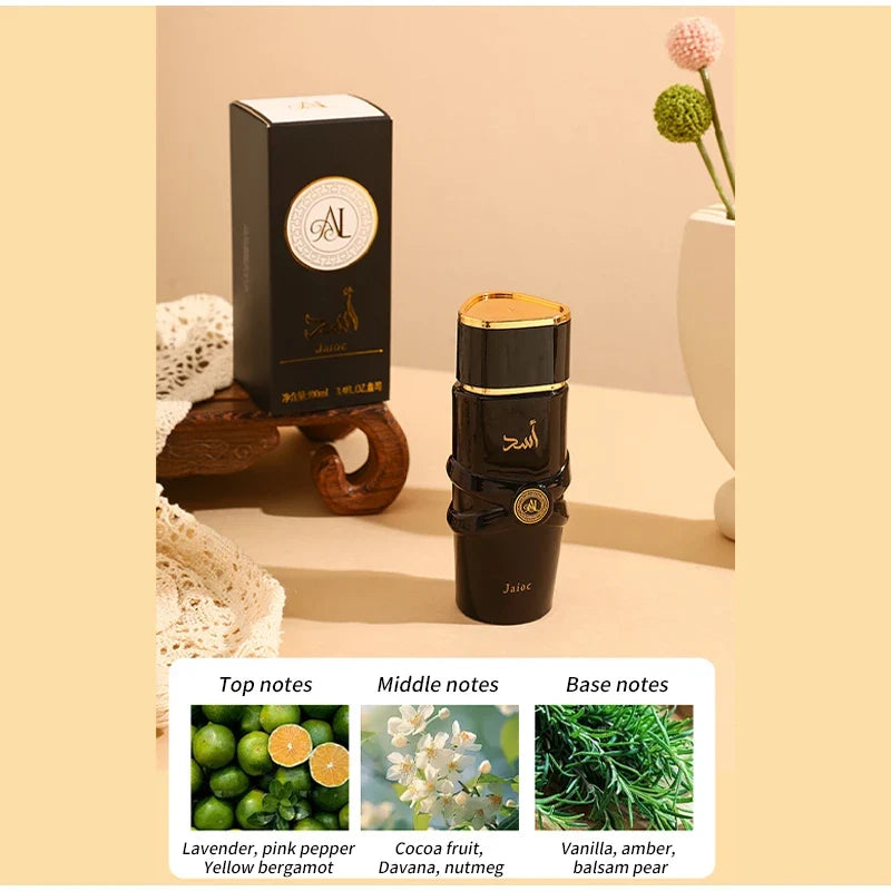 Luxury Arab perfume by Blushimmer, unisex Eau de Parfum spray with floral, fruity, spicy, and musky notes in a sleek bottle.