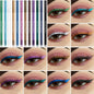 Set of 12 waterproof Blushimmer eyeliner pens with shimmering effects, including eyeshadow, highlighter, and easy-to-apply makeup tools.
