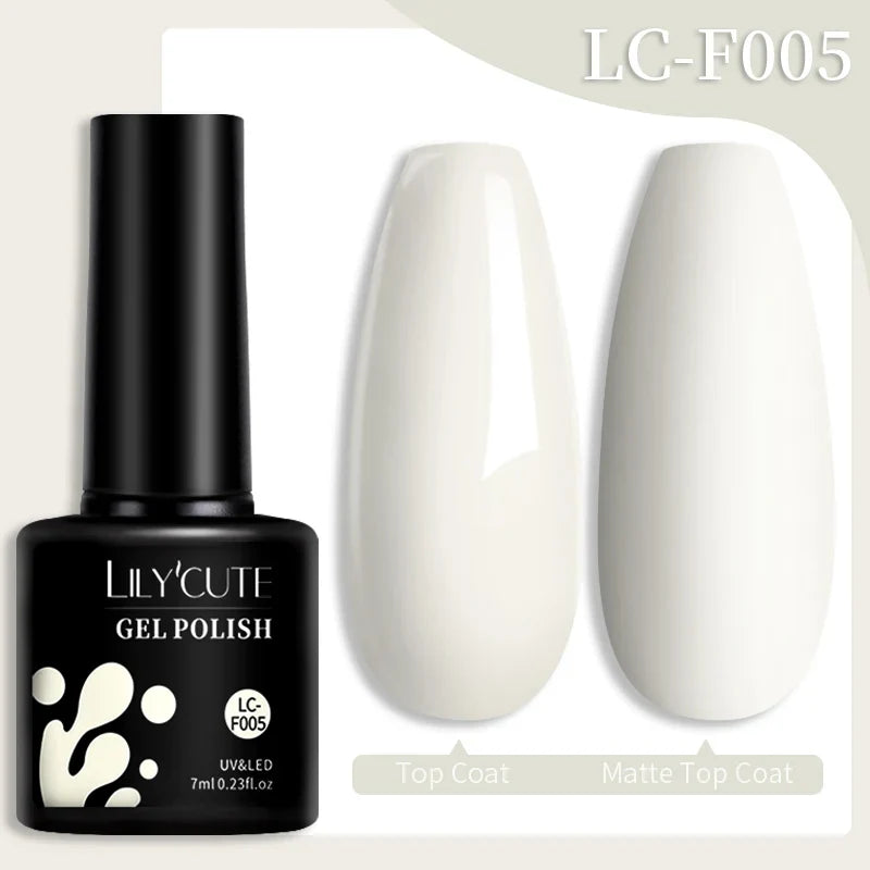 LILYCUTE 7ML colorful gel nail polish by Blushimmer with vibrant shades, perfect for long-lasting manicure and nail art.
