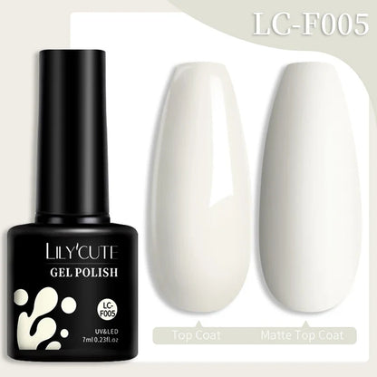 LILYCUTE 7ML colorful gel nail polish by Blushimmer with vibrant shades, perfect for long-lasting manicure and nail art.