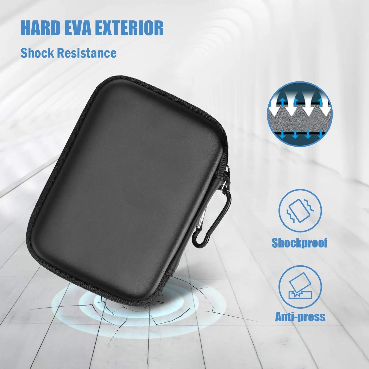 Hard Drive Case for Canvio Basics Western Digital WD Elements My Passport Seagate Portable Backup Plus Slim 1TB 2TB 3TB 4TB