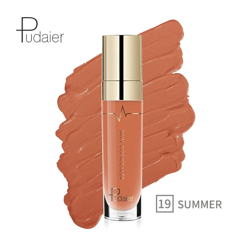 Blushimmer liquid face contour concealer palette with waterproof full coverage foundation and correctors for dark skin tones.