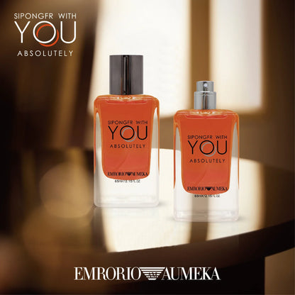 AUMEKA men's luxury perfume spray by Blushimmer, 65ml, woody Eau de Toilette with elegant bottle and stylish design.