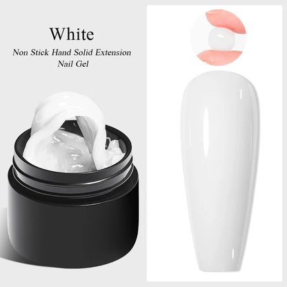 Milky White Nail Extension Gel Clear Nude Building UV Gel For Nails Finger Extensions Form Tips French Nails Manicure Nail Art