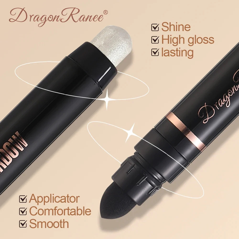 Eyeshadow Pen Pearlescent Eyeshadow Versatile One-Swipe Application Non-Smudging Waterproof Eyeshadow Highlighter Delicate Silky Smooth with Fine Shimmer Eyeshadow Liquid