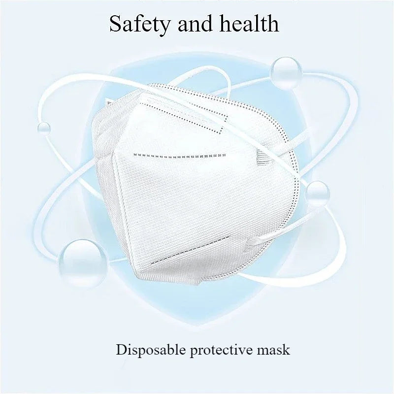 10pcs N95 Face Masks Disposable Protective Mask Anti Dust Mask Health Protective Dust and Droplet Prevention Breathable Design