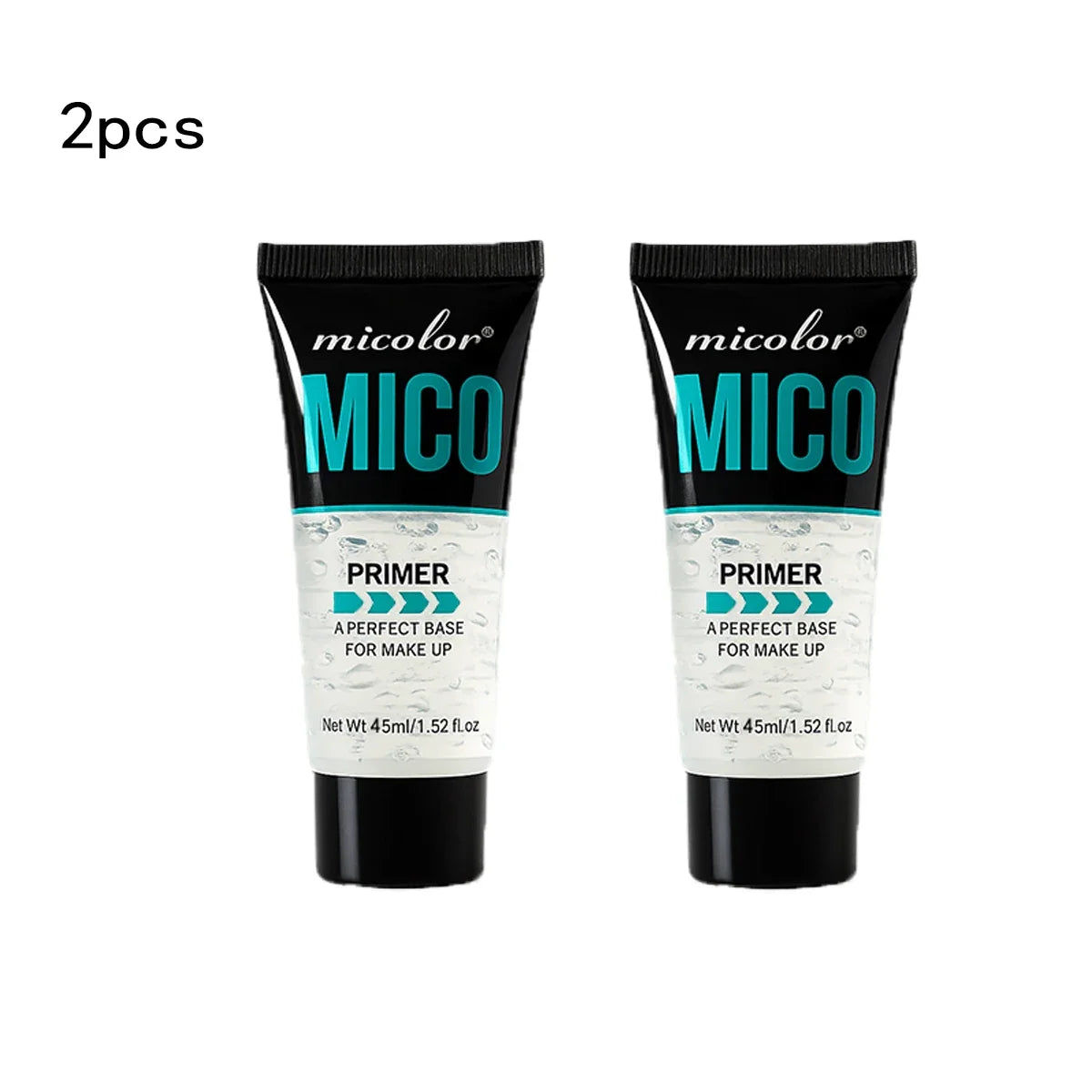 Blushimmer transparent jelly primer makeup base in 45ml, long-lasting, color-rendering pre-makeup cream in a clear tube.