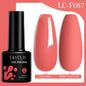 Blushimmer LILYCUTE 7ML colorful gel nail polish display with 129 vibrant shades for manicure and nail art.
