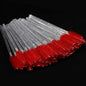Set of 50 disposable makeup eyelash brushes with crystal diamond handles and mascara wands for eyebrows and lash extensions by Blushimmer.