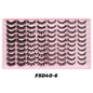 Blushimmer DINGSEN 40 pairs faux mink volume strip eyelashes set with soft, natural-looking false eyelash extensions.