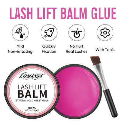 Blushimmer Lomansa Korean lash lift glue balm for eyelash perming and curling, 5/10g adhesive, beauty treatment tool