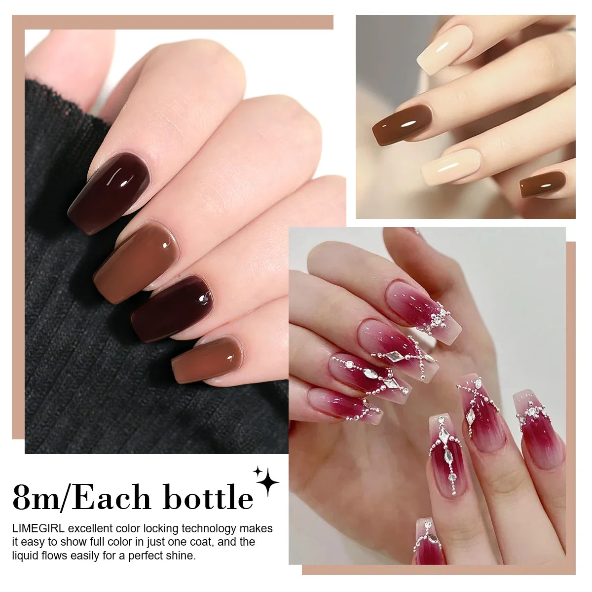 Blushimmer LimeGirl gel nail polish set with UV LED nail light and professional gel varnish for semi-permanent nail art.