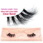 Blushimmer 3D Mink Fluffy Half False Eyelashes with clear band, natural soft lightweight short eye strip lashes, reusable extension