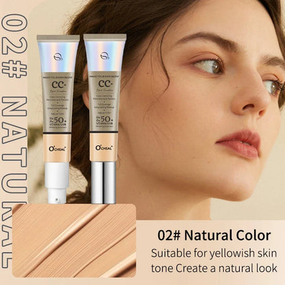 Blushimmer Ocheal 30g waterproof CC cream foundation with SPF 50+, moisturizing, long-lasting brightening makeup primer in a liquid form