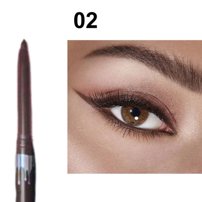 Blushimmer waterproof black brown eyeliner gel pencil with matte finish, ultra-fine, quick-drying, non-smudge, easy-to-wear eye makeup.