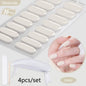 Blushimmer Harunouta 4-piece set of nude pink gradient gel nail strips with waterproof semi-cured gel, nail lamp, long-lasting wraps