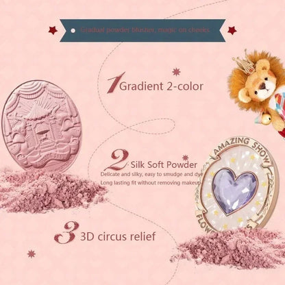 Blushimmer Flower Knows Strawberry Rococo embossed blush powder with smooth, long-lasting pink face makeup for a radiant look.