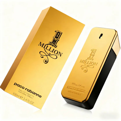 Paco Rabanne 1 Million men's Eau de Toilette tester bottle, 3.4 fl oz, long-lasting fragrance, with decorative cap and packaging