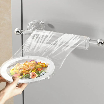 Suction Cup Paper Towel Holder Wall-Mounted Reusable Wall Mounted Roll Holder Space Saving Waterproof No Drilling Tissue Holder