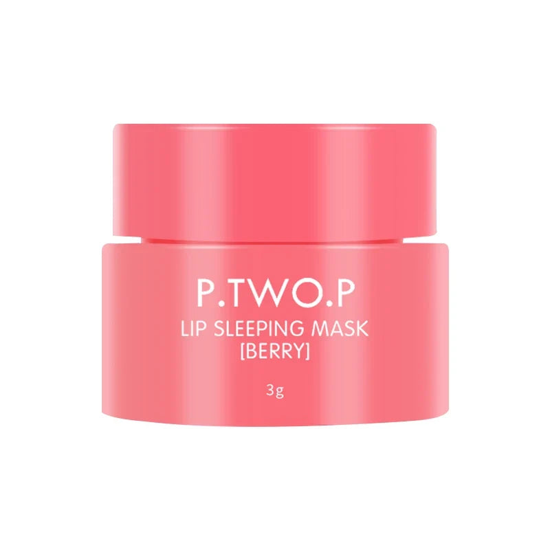 Blushimmer PTWOP Lip Sleep Mask in a jar, featuring nourishing, hydrating formula to repair and moisturize lips overnight.