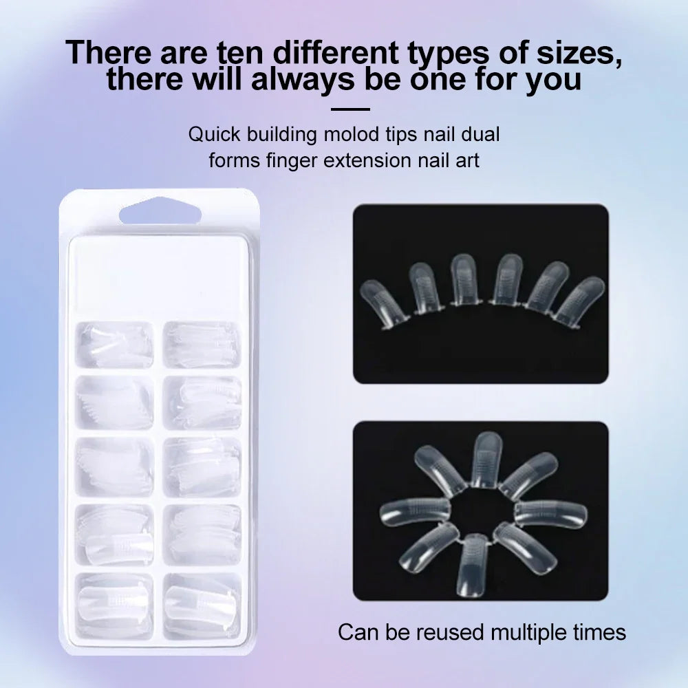 Blushimmer 6-piece extension nail polymer gel set with mini lamp, quick-building UV/LED gels for manicure extension and nail art.