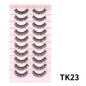 Blushimmer Russian strip eyelashes, 25mm 3D mink volume false lashes, thick and fluffy for dramatic eye makeup.