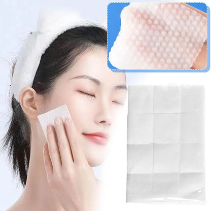 Assorted pack of Blushimmer disposable makeup cotton wipes and facial cleansing pads for gentle makeup removal and skin cleansing.