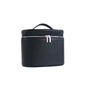 Large-capacity Blushimmer PU leather cosmetic box with internal storage, customizable names, travel portable makeup bag.