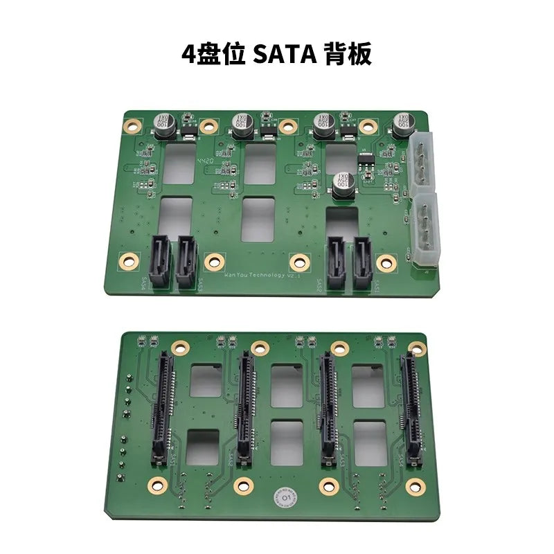 U-NAS 4-bay 8-bay chassis dedicated NAS backplane, supporting SAS 12Gbps SATA 6Gbps