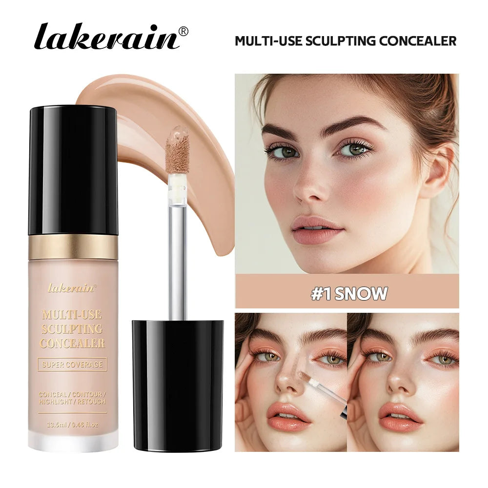 Blushimmer Lakerain waterproof concealer in five shades, high coverage, matte finish, for acne scars and dark circles.