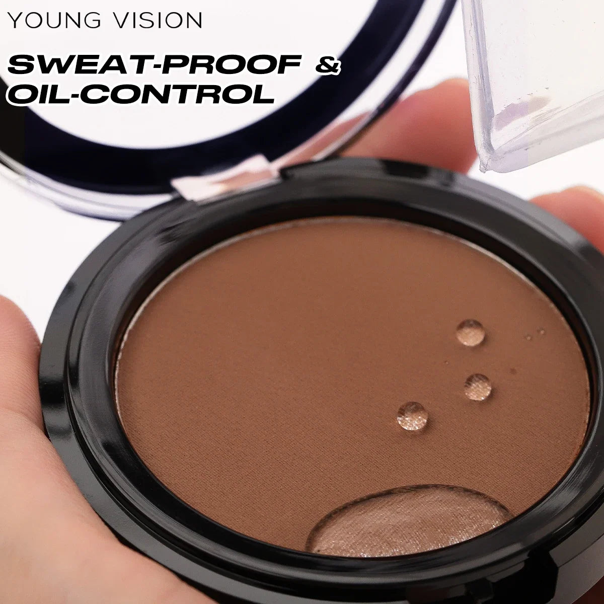 Blushimmer Professional Matte Contour Powder Palette with bronzer and highlighter for 3D face shaping and long-lasting makeup.
