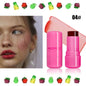 Blushimmer Milk Cooling Water Jelly Tint Lip and Cheek Stick in a sleek, transparent tube with pink and clear product inside.
