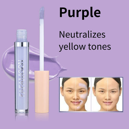 Blushimmer liquid concealer for face contour and dark circle coverage, with skin-toned correcting makeup and foundation application.