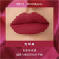 Blushimmer Kaleidos Lipstick Lip Cream in matte velvet nude, waterproof, long-lasting lip gloss with stain finish, shown on lips.
