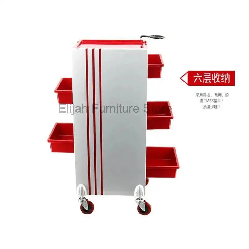 Black Cosmetology Cosmetic Salon Trolley Esthetician Carts Beauty Salon Trolley Makeup Wagen Mit Rollen Pretty Furniture YN50ST