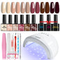 Blushimmer LimeGirl gel nail polish set with UV LED nail light and professional gel varnish for semi-permanent nail art.